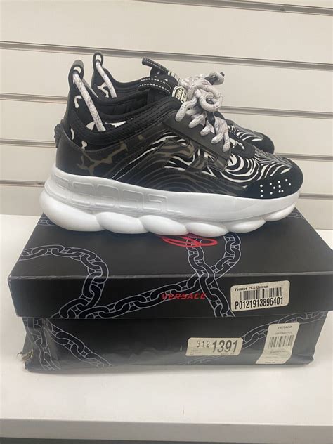 versace chain reaction zebra print|Size 37EU/6.5US Versace Chain Reaction Zebra Print BRAND .